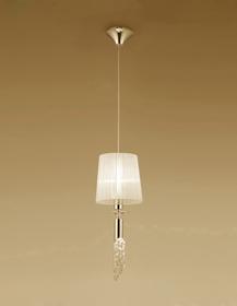 Tiffany French Gold-Cream Crystal Ceiling Lights Mantra Shaded Crystal Fittings